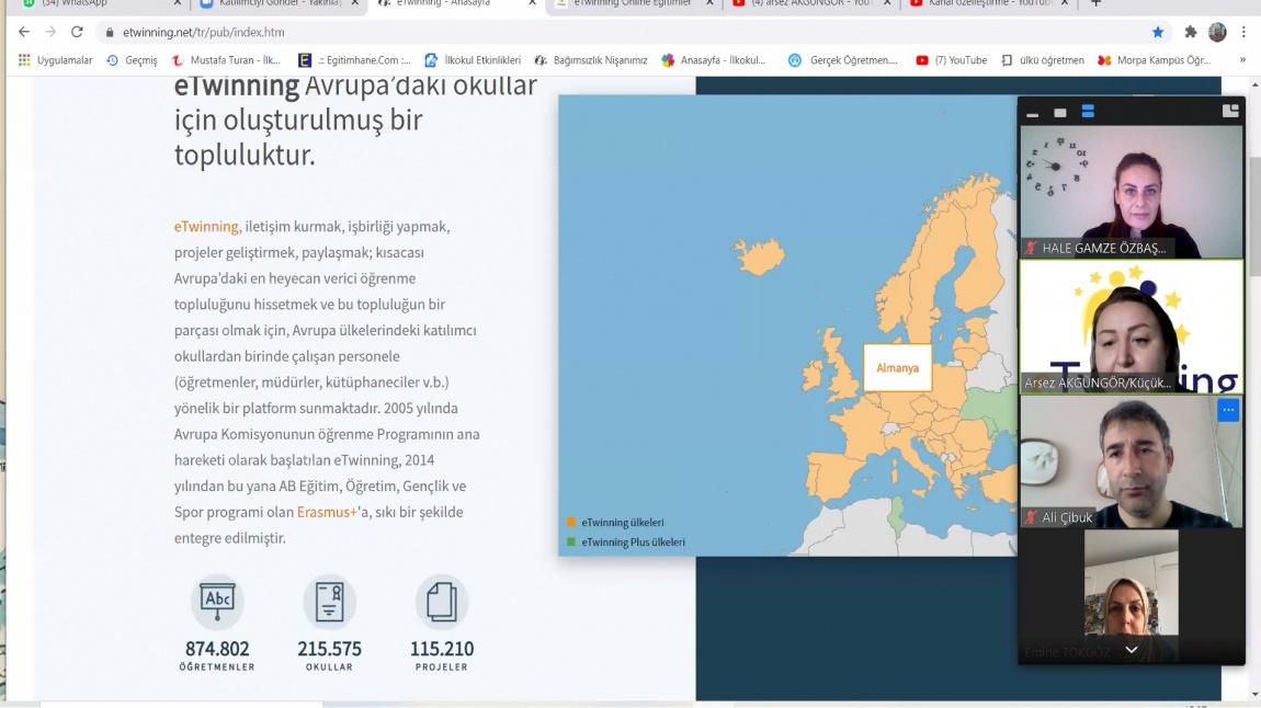 Küçükçekmece İlçe Milli Eğitim Müdürlüğümüzün e Twinning Webinarı