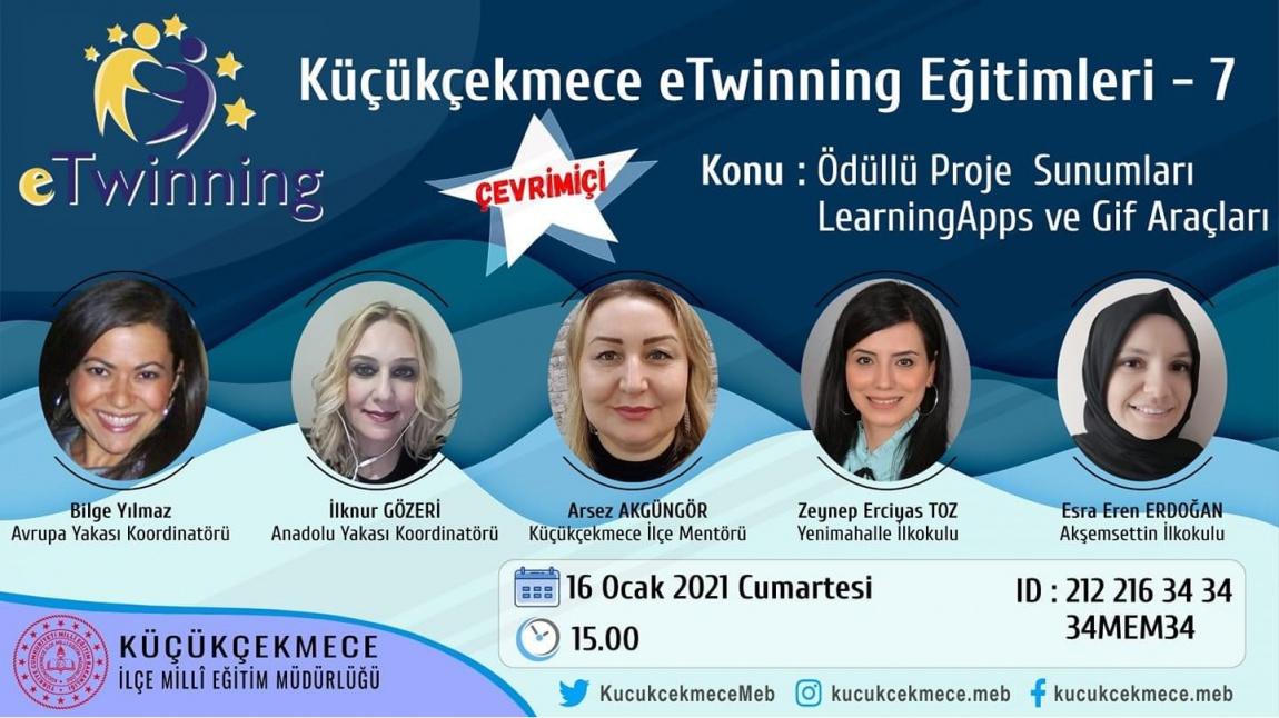 Küçükçekmece İlçe Milli Eğitim Müdürlüğümüzün e Twinning Eğitimleri 7. Webinarı